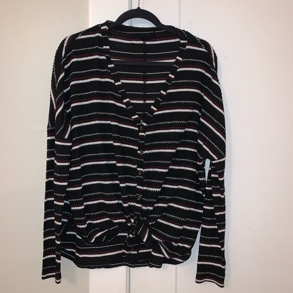 OFU Jojo Oversized Thermal Button-Front Top